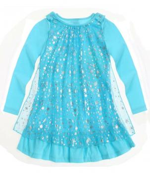 Preview: Disney FROZEN II Eiskönigin Elsa Nachthemd mit Umhang